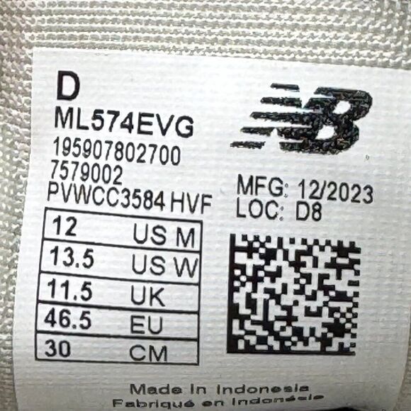 New Balance 574 Grey White - Picture 9 of 9